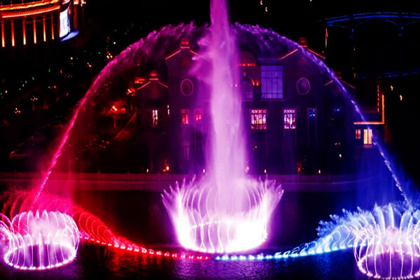 Design A Large Musical Fountain In The Landscape